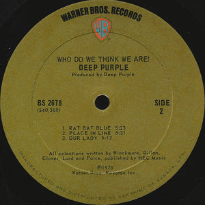 Deep Purple - Who Do We Think We Are - 1973