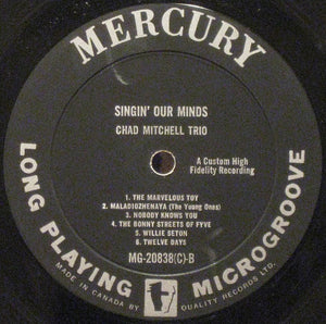 The Chad Mitchell Trio - Singin' Our Mind Vinyl Record