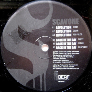 Don Scavone - Revolution / Back In The Day