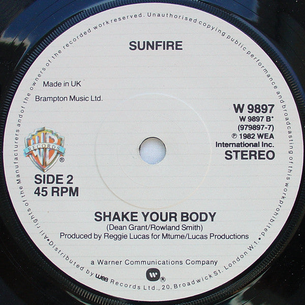 Sunfire - Young, Free & Single - 1983