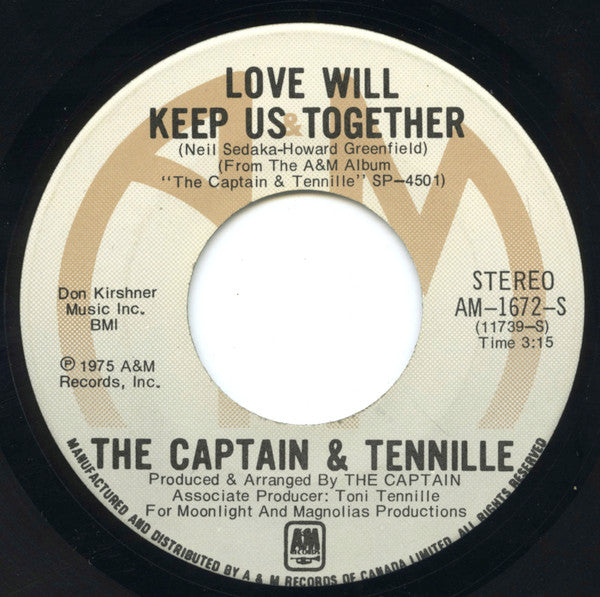 Captain And Tennille - Love Will Keep Us Together - 1975