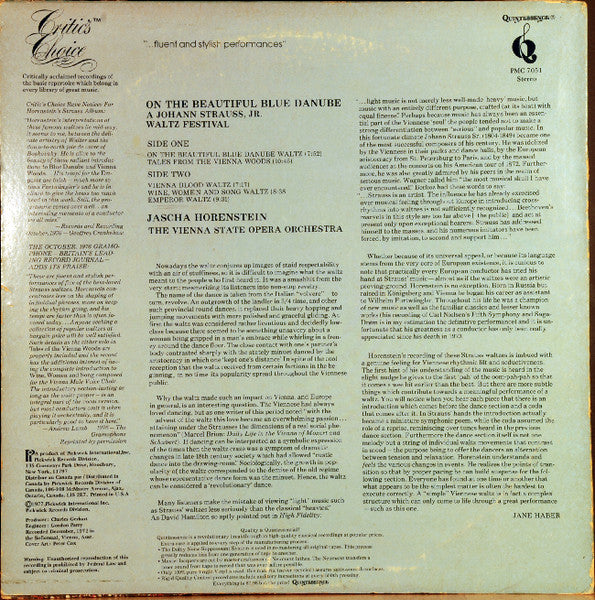 Johann Strauss Jr. - On The Beautiful Blue Danube: A Johann Strauss Waltz Festival