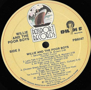 Willie And The Poor Boys - Willie And The Poor Boys - 1985