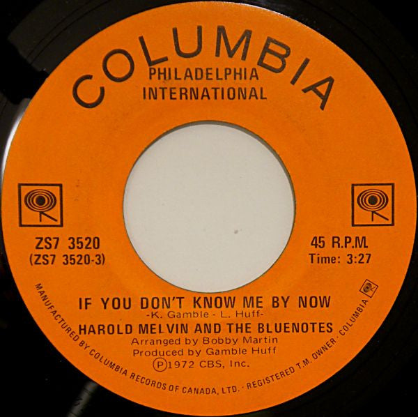 Harold Melvin And The Blue Notes - If You Don't Know Me By Now - 1972