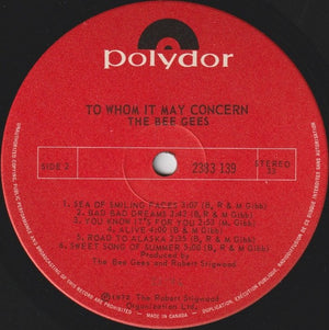 Bee Gees - To Whom It May Concern