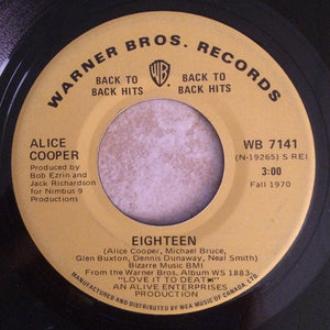 Alice Cooper - Caught In A Dream / Eighteen -