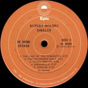 Rupert Holmes - Singles