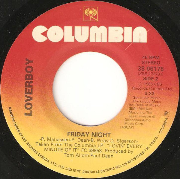 Loverboy - Heaven In Your Eyes - 1986