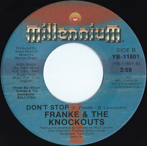 Franke & The Knockouts - Sweetheart / Don't Stop - 1981