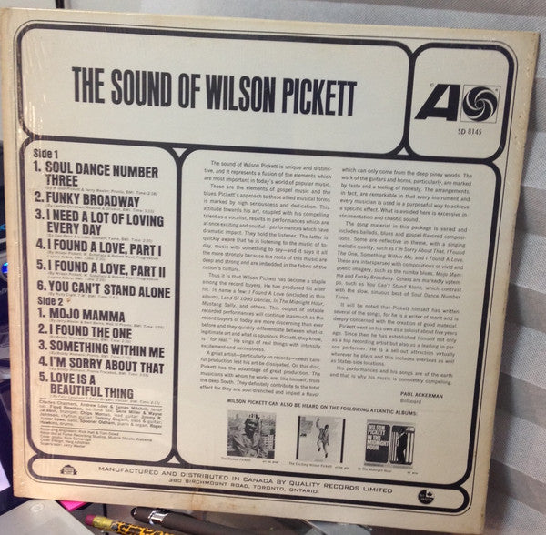 Wilson Pickett - The Sound Of Wilson Pickett