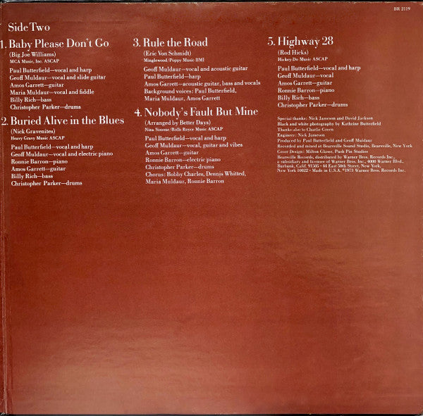 Paul Butterfield - Better Days - 1973