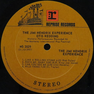 Otis Redding / Jimi Hendrix Experience, The - Historic Performances Recorded At The Monterey International Pop Festival - 1970