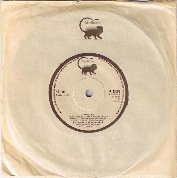 Emerson, Lake & Palmer - Jerusalem 1973 - Quarantunes