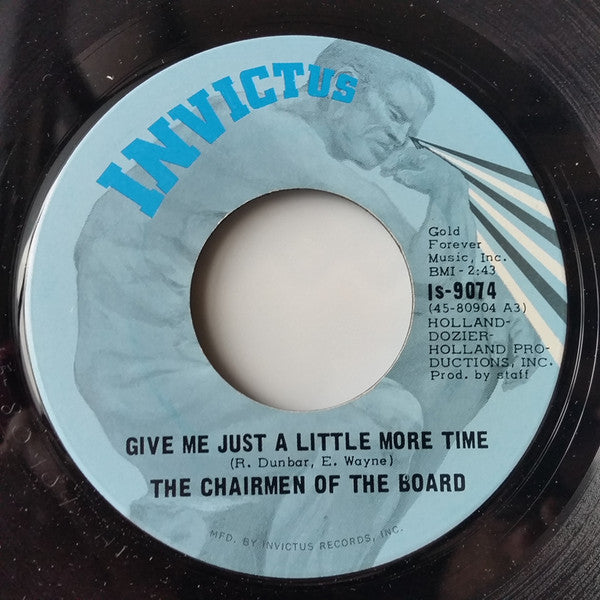 Chairmen Of The Board - Give Me Just A Little More Time / Since The Days Of Pigtails (And Fairy Tales) - 1970