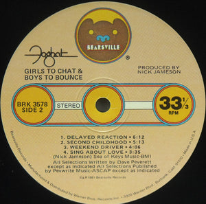 Foghat - Girls To Chat & Boys To Bounce