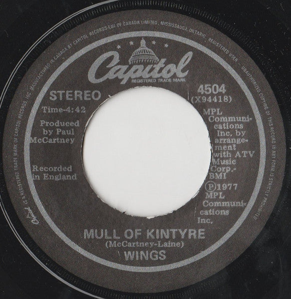 Wings (2) - Mull Of Kintyre