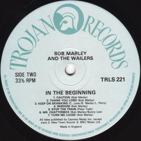 Bob Marley And The Wailers - In The Beginning Vinyl Record