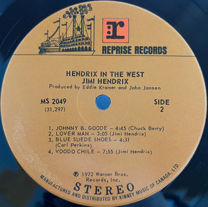 Jimi Hendrix - Hendrix In The West - 1972
