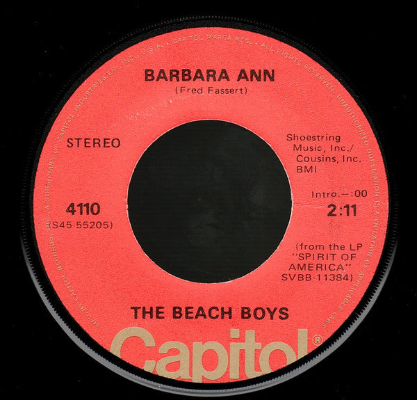 Beach Boys, The - Barbara Ann / Little Honda - 1975