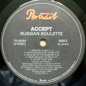 Accept - Russian Roulette - 1986