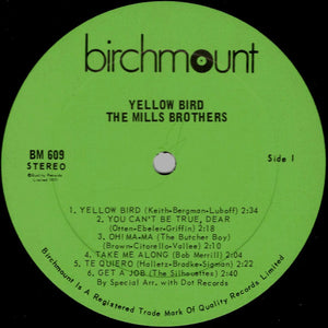 Mills Brothers, The - Yellow Bird - 1971