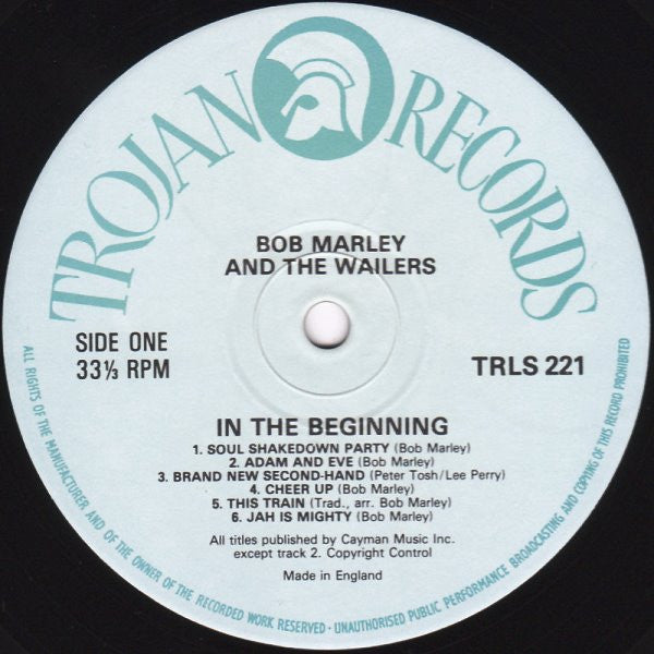 Bob Marley And The Wailers - In The Beginning Vinyl Record