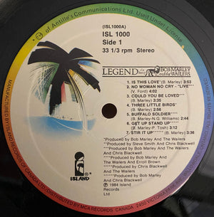 Bob Marley & The Wailers - Legend - The Best Of Bob Marley And The Wailers - 1987