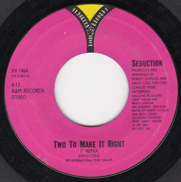 Seduction - Two To Make It Right
