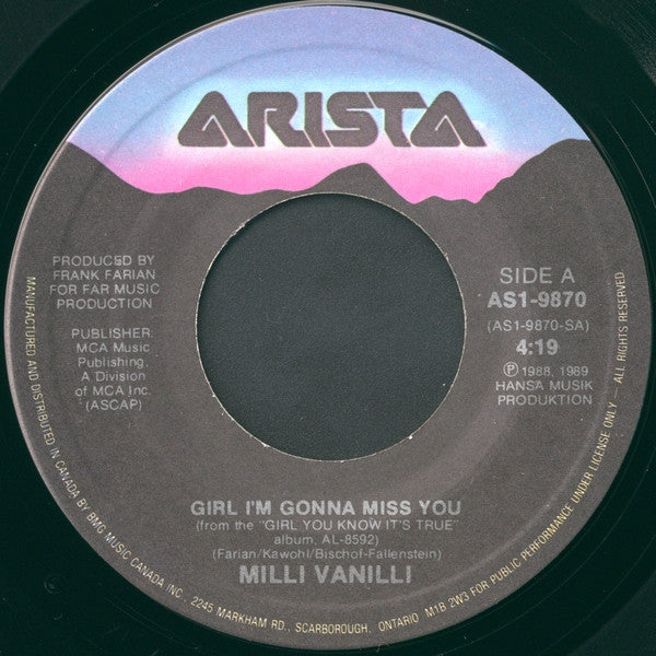 Milli Vanilli - Girl I'm Gonna Miss You