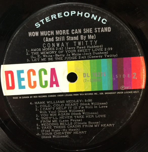 Conway Twitty - How Much More Can She Stand