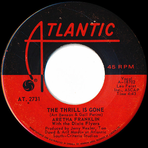 Aretha Franklin With Dixie Flyers, The - Spirit In The Dark - 1970