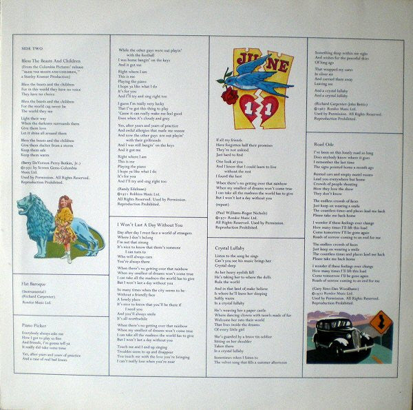 Carpenters - A Song For You - 1972