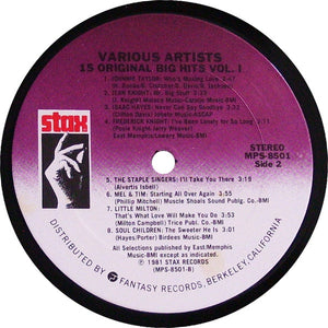 Various - 15 Original Big Hits Vol. 1