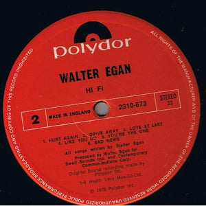 Walter Egan - Hi Fi