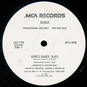 Klique - Love's Dance - 1981