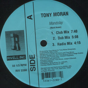 Tony Moran - Mandolay Vinyl Record