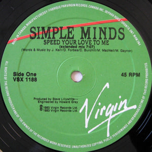Simple Minds - Speed Your Love To Me - 1984