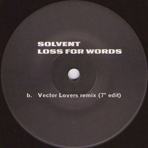 Solvent - Loss For Words - 2010