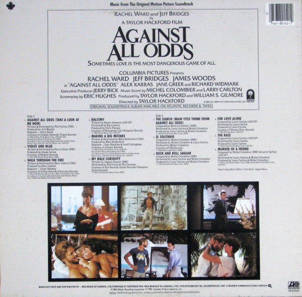 Various - Against All Odds (Music From The Original Motion Picture Soundtrack) - 1984