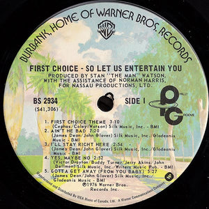 First Choice - So Let Us Entertain You