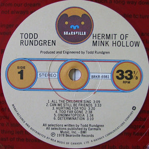 Todd Rundgren - Hermit Of Mink Hollow - 1978