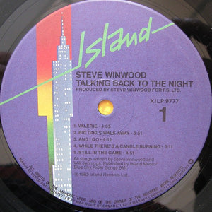 Steve Winwood - Talking Back To The Night