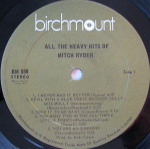 Mitch Ryder - All The Heavy Hits Of Mitch Ryder - 1975