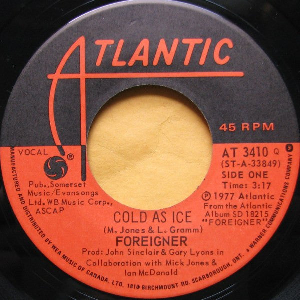Foreigner - Cold As Ice - 1977