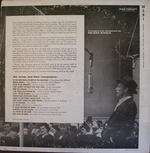 Frank Sinatra - In The Wee Small Hours - 1955