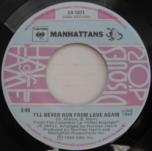 Manhattans - Shining Star / I'll Never Run From Love Again - 1980