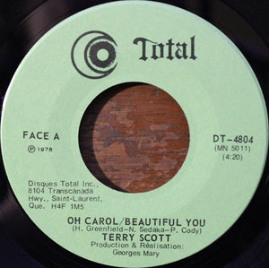 Terry Scott - Oh Carol / Beautiful You