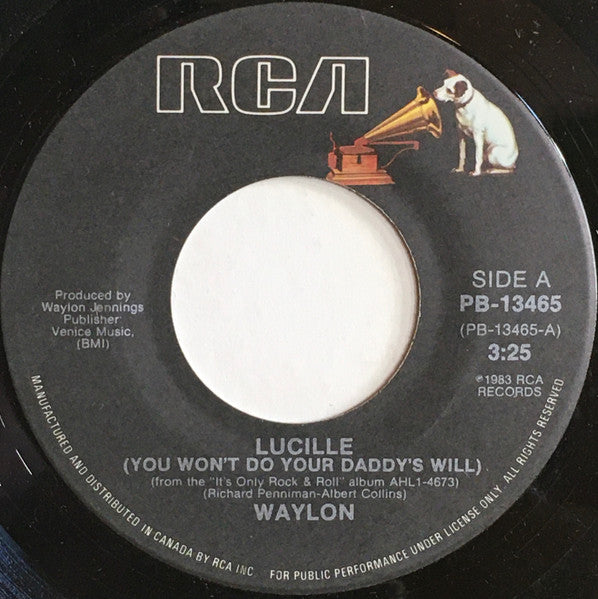 Waylon Jennings - Lucille (You Won't Do Your Daddy's Will) / Medley Of Hits - 1983