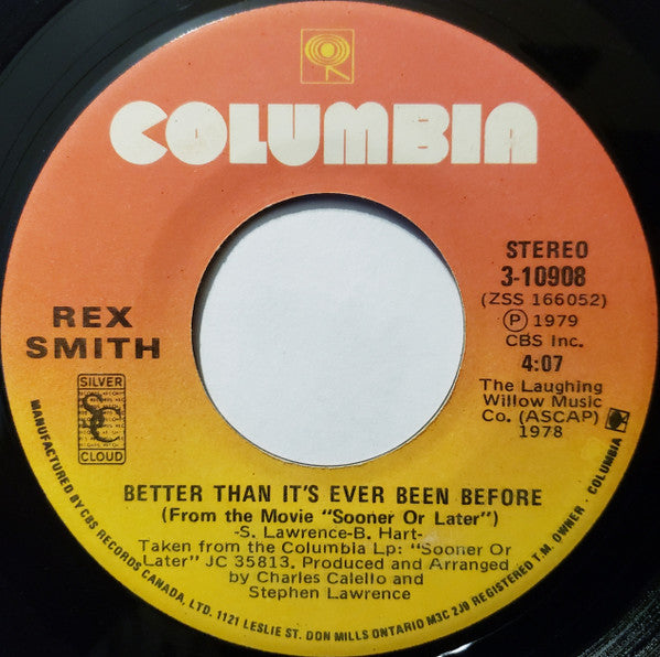 Rex Smith - You Take My Breath Away / Better Than It's Ever Been Before - 1978