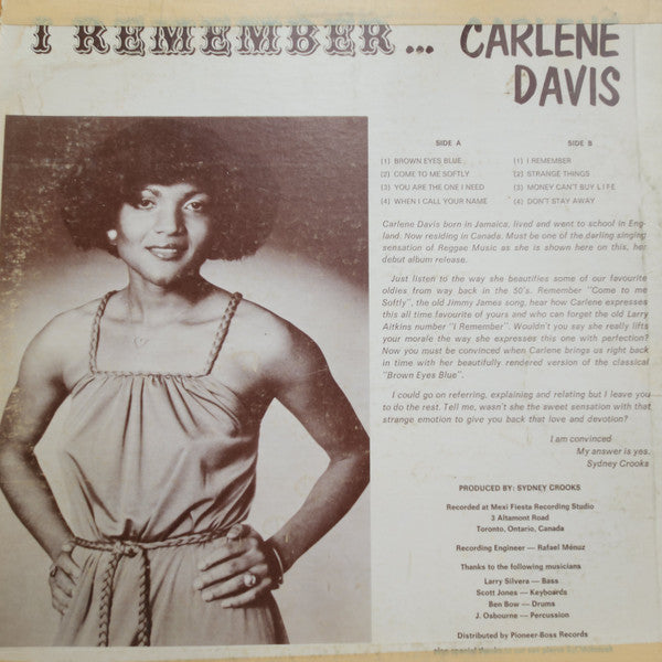 Carlene Davis - I Remember